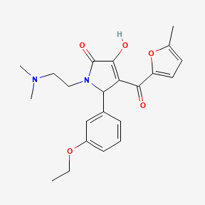 1-[2-(dimethylamino)ethyl]-5-(3-ethoxyphenyl)-3-hydroxy-4-(5-methylfuran-2-carbonyl)-2,5-dihydro-1H-pyrrol-2-one - 