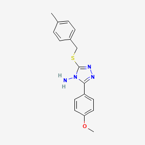 5-(4-Methoxyphenyl)-3-[(4-methylphenyl)methylthio]-1,2,4-triazole-4-ylamine - 