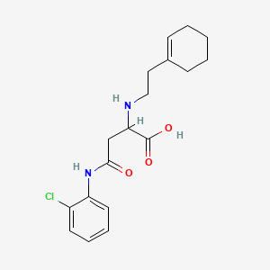 4-((2-Chlorophenyl)amino)-2-((2-(cyclohex-1-en-1-yl)ethyl)amino)-4-oxobutanoic acid - 