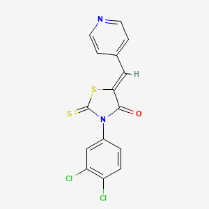 3-(3,4-Dichlorophenyl)-5-(4-pyridylmethylene)-2-thioxo-1,3-thiazolidin-4-one - 