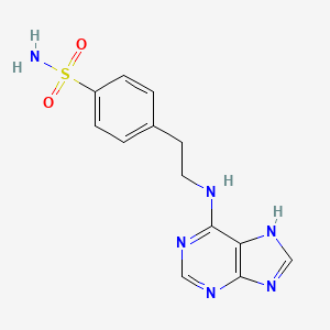 4-[2-(7H-purin-6-ylamino)ethyl]benzenesulfonamide - 21266-67-1