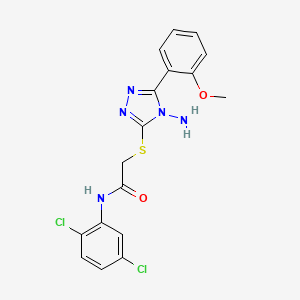 2-{[4-amino-5-(2-methoxyphenyl)-4H-1,2,4-triazol-3-yl]sulfanyl}-N-(2,5-dichlorophenyl)acetamide - 