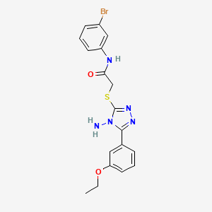 2-{[4-amino-5-(3-ethoxyphenyl)-4H-1,2,4-triazol-3-yl]sulfanyl}-N-(3-bromophenyl)acetamide - 
