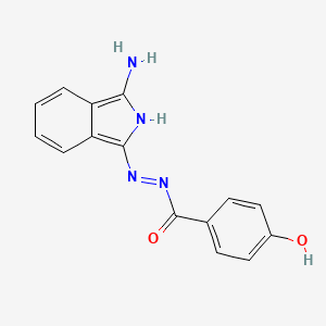 N'-[(1Z)-3-amino-1H-isoindol-1-ylidene]-4-hydroxybenzohydrazide - 