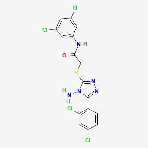 2-[4-amino-5-(2,4-dichlorophenyl)(1,2,4-triazol-3-ylthio)]-N-(3,5-dichlorophen yl)acetamide - 