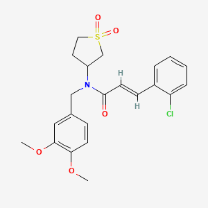 (2E)-3-(2-chlorophenyl)-N-(3,4-dimethoxybenzyl)-N-(1,1-dioxidotetrahydrothiophen-3-yl)prop-2-enamide - 