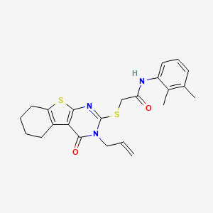 N-(2,3-dimethylphenyl)-2-(4-oxo-3-prop-2-enyl(3,5,6,7,8-pentahydrobenzo[b]thio pheno[2,3-d]pyrimidin-2-ylthio))acetamide - 