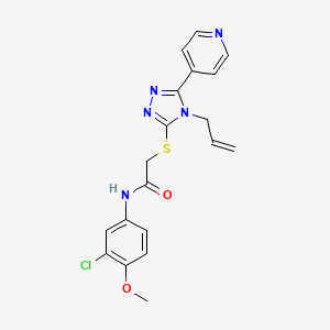 N-(3-chloro-4-methoxyphenyl)-2-{[4-(prop-2-en-1-yl)-5-(pyridin-4-yl)-4H-1,2,4-triazol-3-yl]sulfanyl}acetamide - 