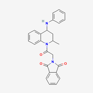 2-{2-[2-methyl-4-(phenylamino)-3,4-dihydroquinolin-1(2H)-yl]-2-oxoethyl}-1H-isoindole-1,3(2H)-dione - 