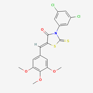 (5Z)-3-(3,5-dichlorophenyl)-2-thioxo-5-(3,4,5-trimethoxybenzylidene)-1,3-thiazolidin-4-one - 