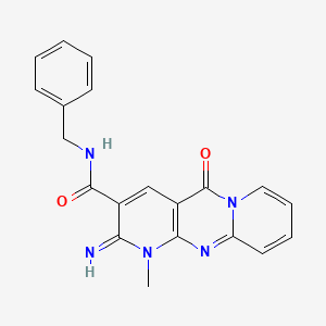 (2-imino-1-methyl-5-oxo(1,6-dihydropyridino[1,2-a]pyridino[2,3-d]pyrimidin-3-y l))-N-benzylcarboxamide - 