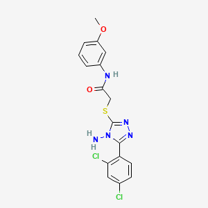 2-{[4-amino-5-(2,4-dichlorophenyl)-4H-1,2,4-triazol-3-yl]sulfanyl}-N-(3-methoxyphenyl)acetamide - 