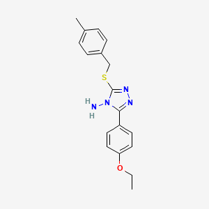 5-(4-Ethoxyphenyl)-3-[(4-methylphenyl)methylthio]-1,2,4-triazole-4-ylamine - 