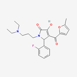 1-[3-(diethylamino)propyl]-5-(2-fluorophenyl)-3-hydroxy-4-[(5-methylfuran-2-yl)carbonyl]-1,5-dihydro-2H-pyrrol-2-one - 