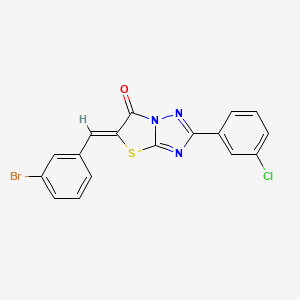 (5Z)-5-(3-bromobenzylidene)-2-(3-chlorophenyl)[1,3]thiazolo[3,2-b][1,2,4]triazol-6(5H)-one - 
