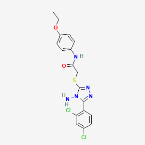 2-{[4-amino-5-(2,4-dichlorophenyl)-4H-1,2,4-triazol-3-yl]sulfanyl}-N-(4-ethoxyphenyl)acetamide - 