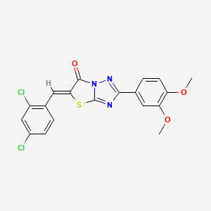 (5Z)-5-(2,4-dichlorobenzylidene)-2-(3,4-dimethoxyphenyl)[1,3]thiazolo[3,2-b][1,2,4]triazol-6(5H)-one - 
