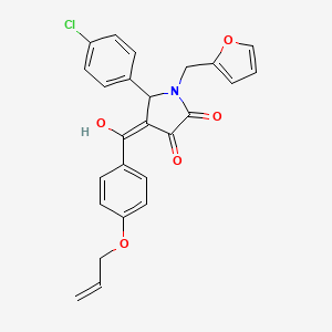 4-(4-(Allyloxy)benzoyl)-5-(4-chlorophenyl)-1-(furan-2-ylmethyl)-3-hydroxy-1H-pyrrol-2(5H)-one - 