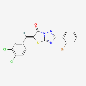 (5Z)-2-(2-bromophenyl)-5-(3,4-dichlorobenzylidene)[1,3]thiazolo[3,2-b][1,2,4]triazol-6(5H)-one - 