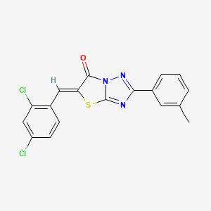 (5Z)-5-(2,4-dichlorobenzylidene)-2-(3-methylphenyl)[1,3]thiazolo[3,2-b][1,2,4]triazol-6(5H)-one - 