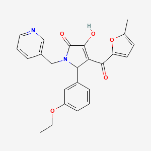 5-(3-ethoxyphenyl)-3-hydroxy-4-(5-methylfuran-2-carbonyl)-1-[(pyridin-3-yl)methyl]-2,5-dihydro-1H-pyrrol-2-one - 