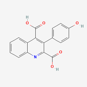 3-(4-hydroxyphenyl)quinoline-2,4-dicarboxylic Acid - 