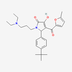 2-(4-tert-butylphenyl)-1-[3-(diethylamino)propyl]-4-hydroxy-3-(5-methylfuran-2-carbonyl)-2H-pyrrol-5-one - 4844-52-4