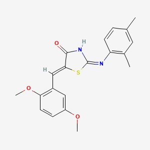 (5Z)-5-(2,5-dimethoxybenzylidene)-2-[(2,4-dimethylphenyl)amino]-1,3-thiazol-4(5H)-one - 
