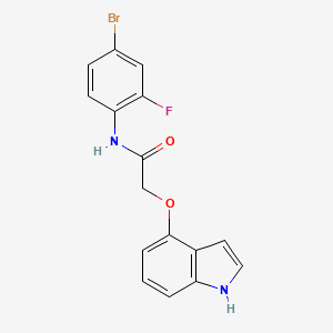 N-(4-bromo-2-fluorophenyl)-2-(1H-indol-4-yloxy)acetamide - 