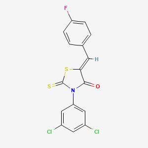 (5Z)-3-(3,5-dichlorophenyl)-5-(4-fluorobenzylidene)-2-thioxo-1,3-thiazolidin-4-one - 