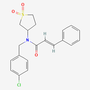 (2E)-N-(4-chlorobenzyl)-N-(1,1-dioxidotetrahydrothiophen-3-yl)-3-phenylprop-2-enamide - 