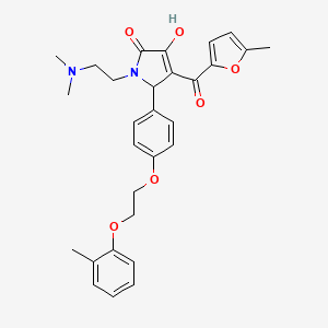 1-[2-(dimethylamino)ethyl]-3-hydroxy-4-[(5-methylfuran-2-yl)carbonyl]-5-{4-[2-(2-methylphenoxy)ethoxy]phenyl}-1,5-dihydro-2H-pyrrol-2-one - 