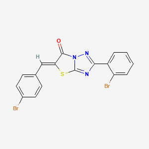 (5Z)-5-(4-bromobenzylidene)-2-(2-bromophenyl)[1,3]thiazolo[3,2-b][1,2,4]triazol-6(5H)-one - 