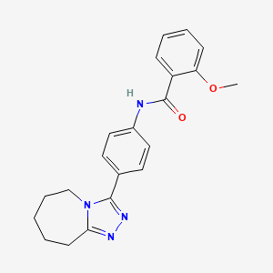 2-methoxy-N-[4-(6,7,8,9-tetrahydro-5H-[1,2,4]triazolo[4,3-a]azepin-3-yl)phenyl]benzamide - 