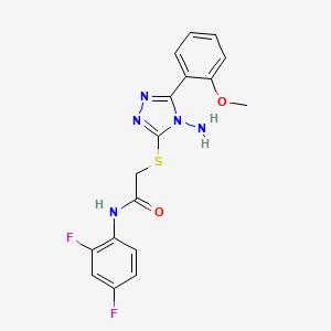 2-{[4-amino-5-(2-methoxyphenyl)-4H-1,2,4-triazol-3-yl]sulfanyl}-N-(2,4-difluorophenyl)acetamide - 
