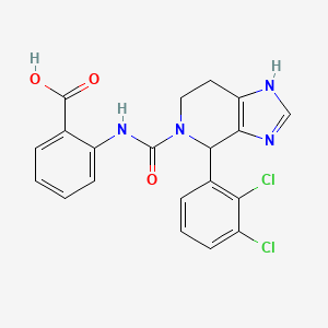 2-({[4-(2,3-dichlorophenyl)-1,4,6,7-tetrahydro-5H-imidazo[4,5-c]pyridin-5-yl]carbonyl}amino)benzoic acid - 