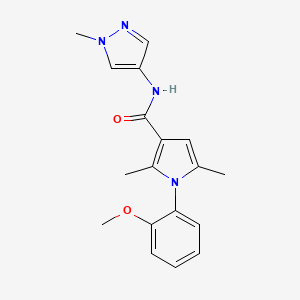 1-(2-methoxyphenyl)-2,5-dimethyl-N-(1-methyl-1H-pyrazol-4-yl)-1H-pyrrole-3-carboxamide - 