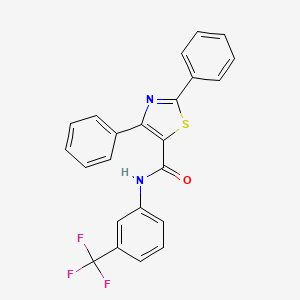 2,4-diphenyl-N-[3-(trifluoromethyl)phenyl]-1,3-thiazole-5-carboxamide - 