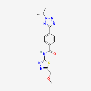 4-(2-isopropyl-2H-tetrazol-5-yl)-N-(5-(methoxymethyl)-1,3,4-thiadiazol-2-yl)benzamide - 