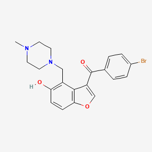 (4-Bromophenyl){5-hydroxy-4-[(4-methylpiperazin-1-yl)methyl]-1-benzofuran-3-yl}methanone - 