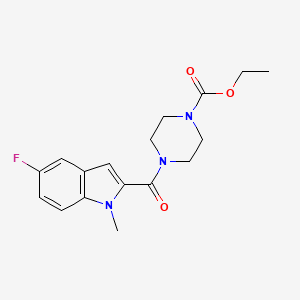 ethyl 4-[(5-fluoro-1-methyl-1H-indol-2-yl)carbonyl]piperazine-1-carboxylate - 