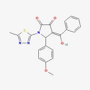 4-Benzoyl-3-hydroxy-5-(4-methoxyphenyl)-1-(5-methyl-1,3,4-thiadiazol-2-yl)-1H-pyrrol-2(5H)-one - 439947-30-5