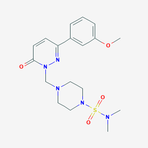 4-{[3-(3-methoxyphenyl)-6-oxopyridazin-1(6H)-yl]methyl}-N,N-dimethylpiperazine-1-sulfonamide - 