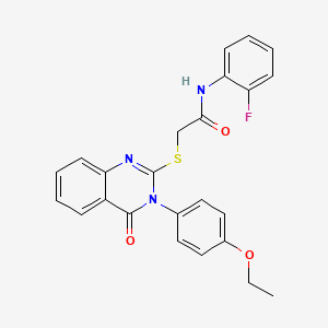 2-{[3-(4-ethoxyphenyl)-4-oxo-3,4-dihydroquinazolin-2-yl]sulfanyl}-N-(2-fluorophenyl)acetamide - 