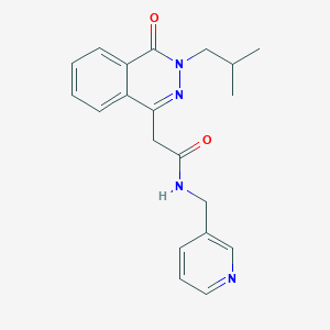 2-[3-(2-methylpropyl)-4-oxo-3,4-dihydrophthalazin-1-yl]-N-(pyridin-3-ylmethyl)acetamide - 