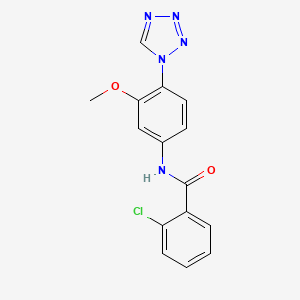 2-chloro-N-[3-methoxy-4-(1H-tetrazol-1-yl)phenyl]benzamide - 