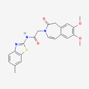2-(7,8-dimethoxy-2-oxo-1H-benzo[d]azepin-3(2H)-yl)-N-(6-methylbenzo[d]thiazol-2-yl)acetamide - 