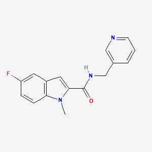5-fluoro-1-methyl-N-(pyridin-3-ylmethyl)-1H-indole-2-carboxamide - 