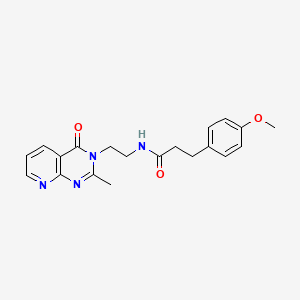 3-(4-methoxyphenyl)-N-[2-(2-methyl-4-oxopyrido[2,3-d]pyrimidin-3(4H)-yl)ethyl]propanamide - 