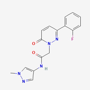 2-(3-(2-fluorophenyl)-6-oxopyridazin-1(6H)-yl)-N-(1-methyl-1H-pyrazol-4-yl)acetamide - 